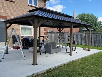 Sunjoy 12×20 Wooden Gazebo Installation in Scarborough