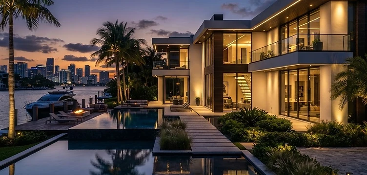 Modern home exterior