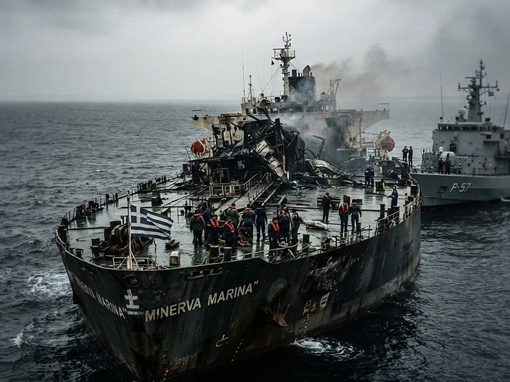 Greek-Run Oil Tanker Attacked in Black Sea — Greek-run oil tanker trending news