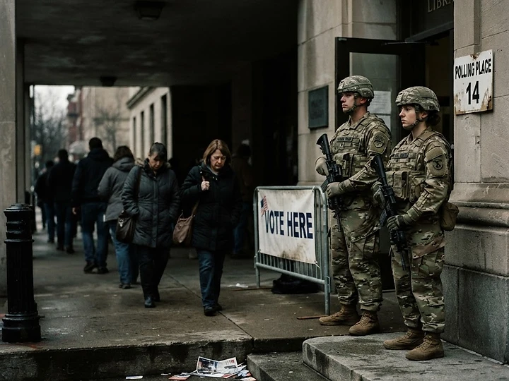 Election Security Concerns Rise — military at polling places trending news
