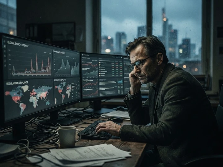Global Search Interest in Cryptocurrency Regulation and Institutional Adoption — crypto regulation trending news