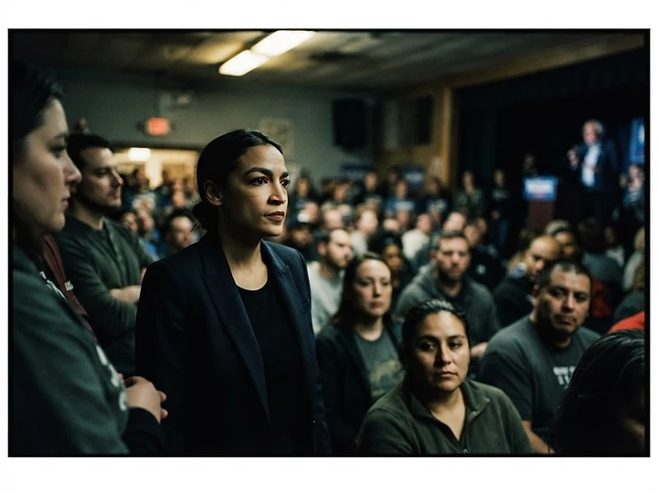 AOC Campaigns in Michigan Senate Race — Alexandria Ocasio-Cortez trending news