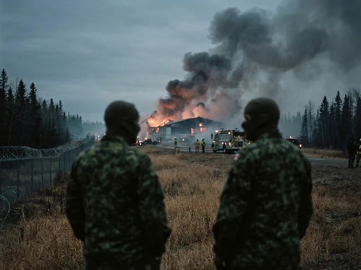 Military Base Fire Reported in Alberta — Alberta military base fire trending news
