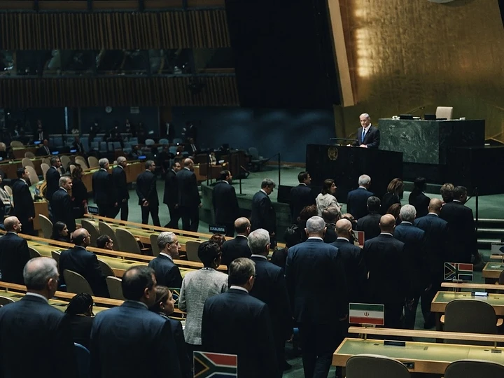 UN Delegates Walk Out During Netanyahu Speech — Netanyahu UN speech trending news
