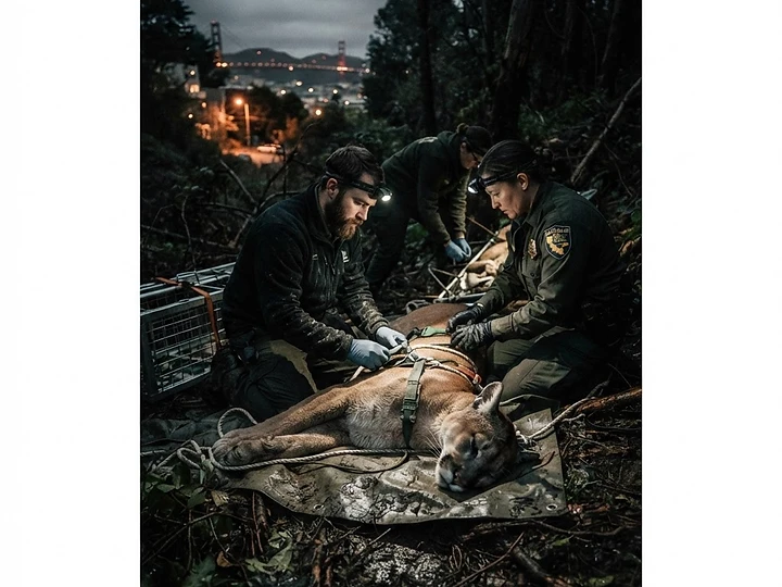 San Francisco Mountain Lion Captured — San Francisco mountain lion trending news