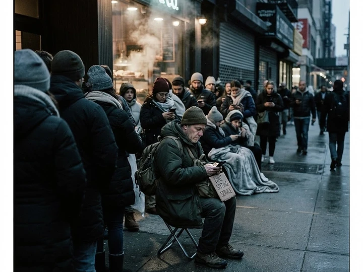 Paid Line Sitters Surge as TikTok Fosters Viral Food Crazes — line sitters viral food trending news