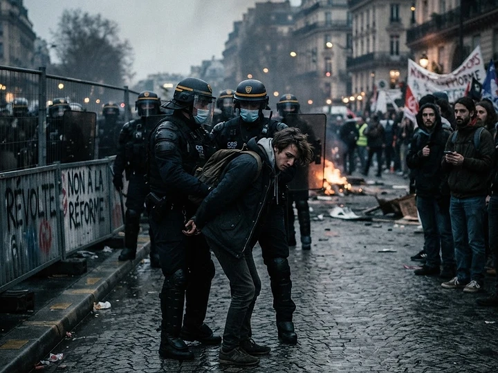 France Arrests 135 Amid Protests — France protests trending news