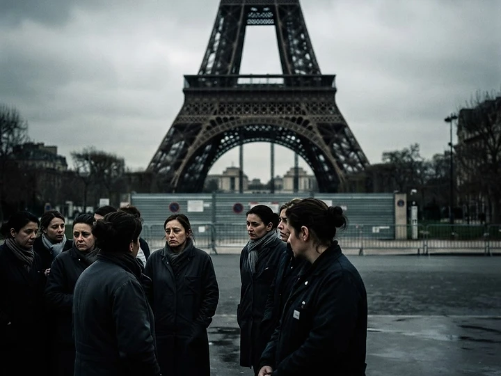 Eiffel Tower Closes Over Female Staff Exclusion Walkout — Eiffel Tower trending news