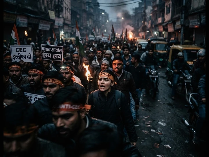 Delhi Anti-CEC Protests Escalate — Delhi anti-CEC protests trending news