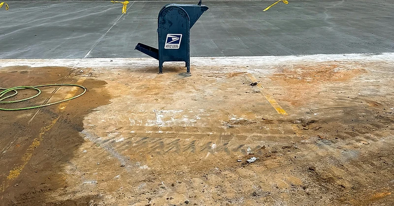 Livingston Post Office — Concrete Installation