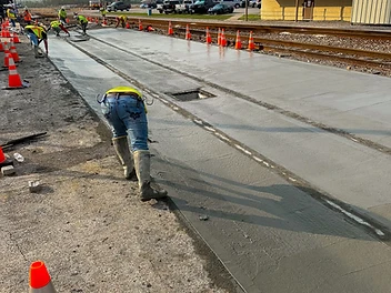 Railroad Concrete Installation photo 3