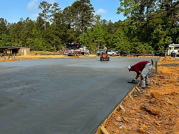 Camp Choyeh Pickleball Court Concrete Installation photo 2