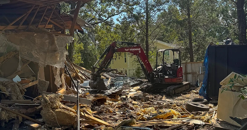 Residential House Demolition — Livingston, TX