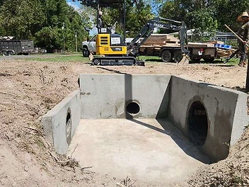 Concrete Headwalls & Drainage Installation — Lake Livingston Area