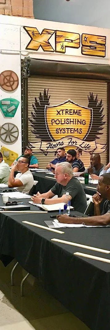 Polished Concrete University hands-on epoxy and concrete polishing certification class