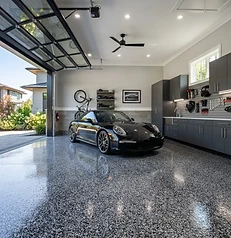 Gravel flake floor