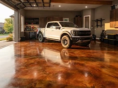 Stained Concrete — Rust / Copper stained