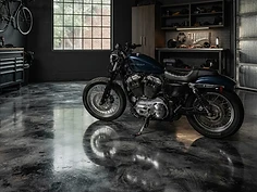 Stained Concrete — Black / Gray stained