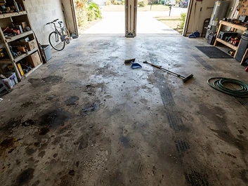 Before bare concrete