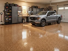 Flake Epoxy — Tan / Brown Outback flake
