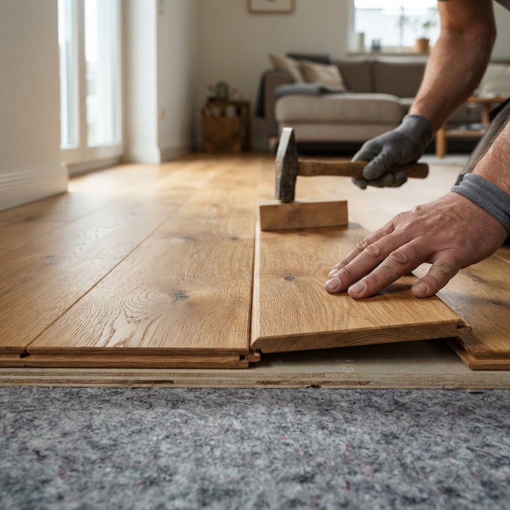 Eichen-Landhausdielen im Wohnzimmer: Werkstoffkunde, Sortierungen, Raumakustik und Montage – Bild 2