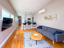 Open living and kitchen interior