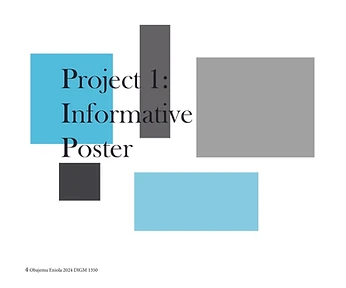 Process book — Project 1: Informative Poster