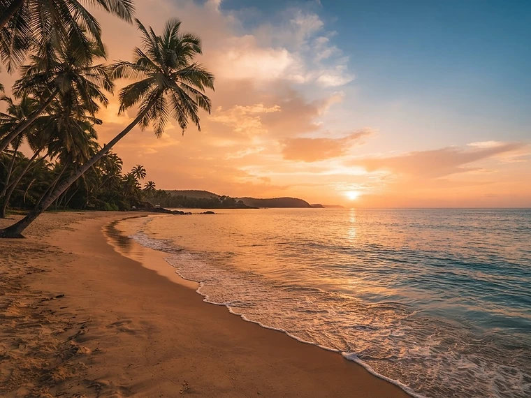 Goa beach sunset on the Mandovi River coast with Come Along Travels