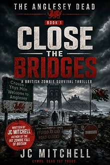 Close the Bridges by JC Mitchell - The Anglesey Dead Book One British zombie survival thriller