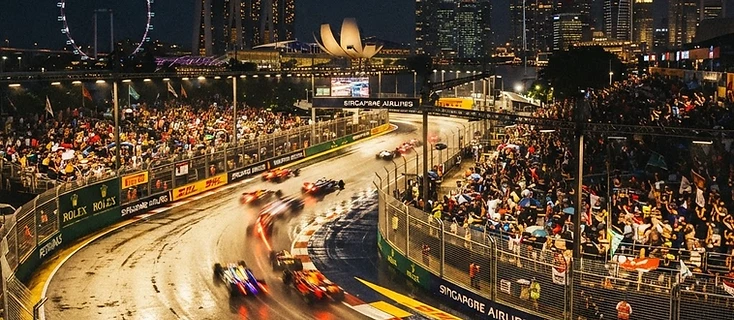 Singapore Grand Prix night race at Marina Bay