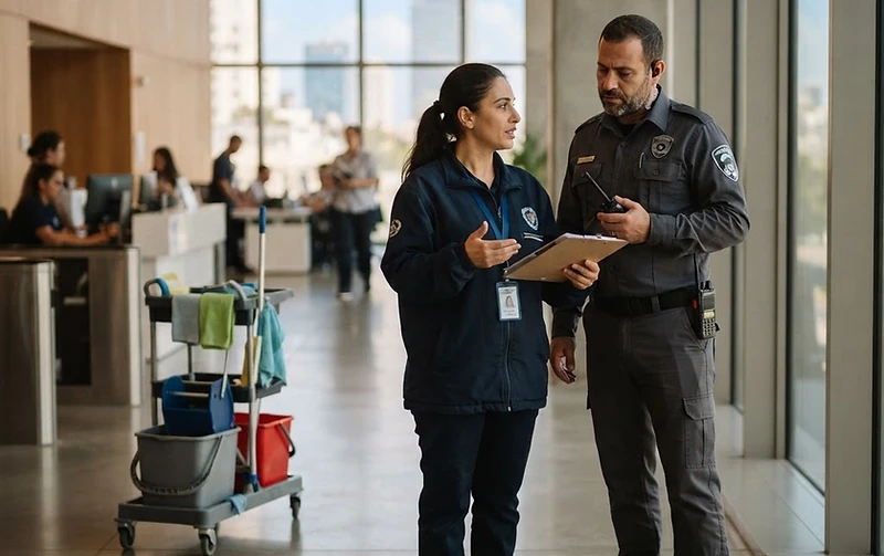 עורך דין מייעץ לעובד קבלן לגבי זכויות עובדי קבלן בענפי הניקיון והשמירה