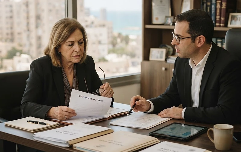רופא מומחה בוחן תיק רפואי לצורך קביעת אחוזי נכות מתאונת דרכים
