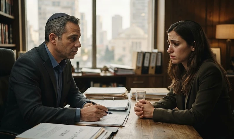 אדם בוחן מסמכים משפטיים בנוגע למגבלות בהליך חדלות פירעון במשרד עורכי דין