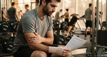 מתאמן עובר תאונה בחדר כושר עקב מכשיר לא תקין