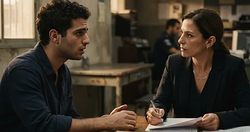 שוטר עוצר אדם ברחוב, נושא עיכוב או מעצר וזכויות חשוד