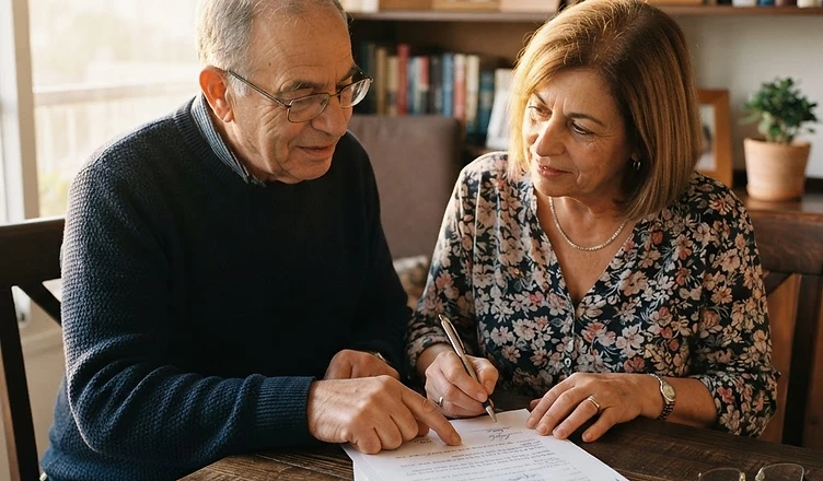 עורך דין לענייני ירושה מייעץ לבני זוג בתהליך ניסוח מסמכים משפטיים