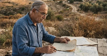 מפת מקרקעין המציגה אזור של בעלות משותפת בנכס מסוג מושע