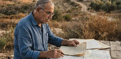 מפת מקרקעין המציגה אזור של בעלות משותפת בנכס מסוג מושע
