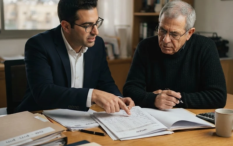 עורך דין מייצג לקוח במהלך הליך השגה על שומה מול רשות המסים בישראל
