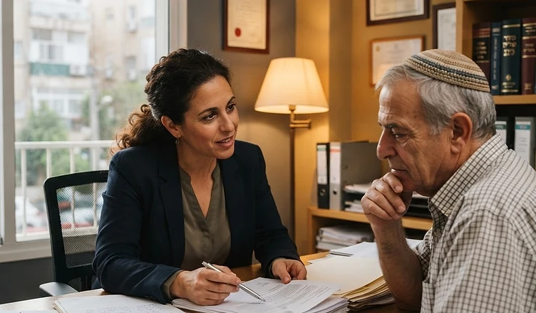 פטיש של שופט מונח על גבי מסמכים רפואיים ודוחות בבית המשפט