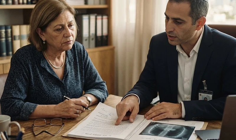 מטופל מקבל הסבר רפואי לפני ניתוח כדי להבטיח הסכמה מדעת מלאה ותקינה