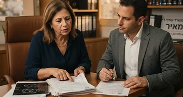 אישה מגישה תביעה נגד קופת חולים בעקבות רשלנות רפואית בייעוץ מול עורך דין