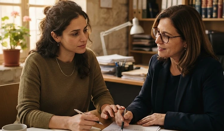 פטיש שופט על שולחן עץ כסמל להכרעות משפטיות בדיני משפחה