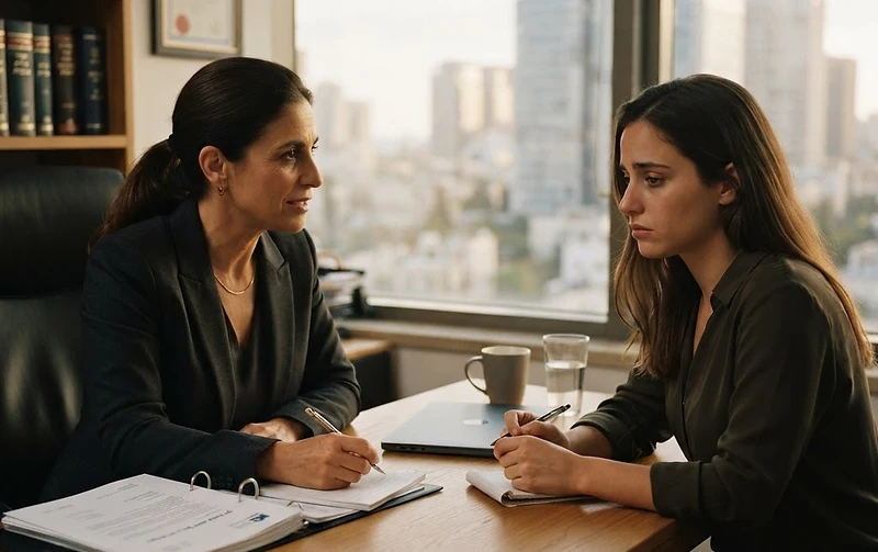 סביבת עבודה משרדית הממחישה התמודדות עם הטרדה מינית וזכויות עובדים לפי החוק