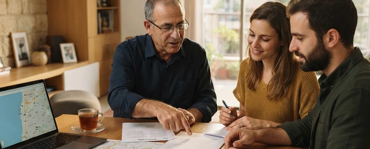 עורך דין מייעץ על עסקאות בין קרובים בנדל"ן במשרד