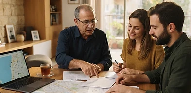 עורך דין מייעץ על עסקאות בין קרובים בנדל"ן במשרד