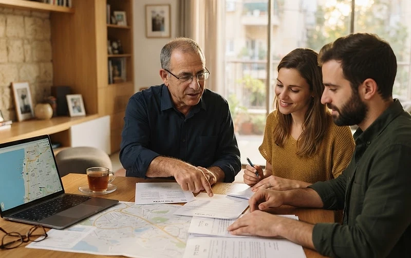 עורך דין מייעץ על עסקאות בין קרובים בנדל"ן במשרד