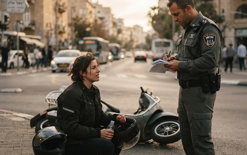 עורך דין מייעץ לנפגע תאונת דרכים לגבי זכויותיו לפי חוק הפלת"ד