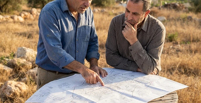 מסמכי טאבו מורכבים המעידים על בעלות משותפת בנכס ללא חלוקה