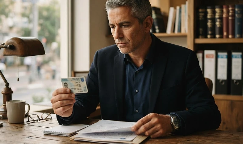 שוטר עוצר נהג לביקורת רישיונות בגין נהיגה ללא רישיון בכביש מהיר